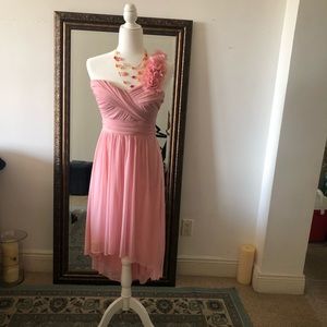 David’s bridal pink dress